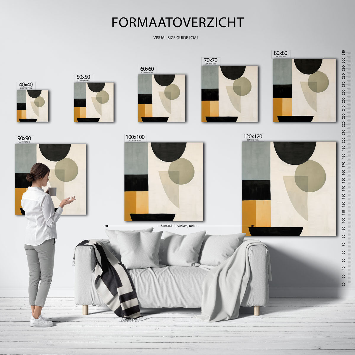 Abstracte vormen Poster