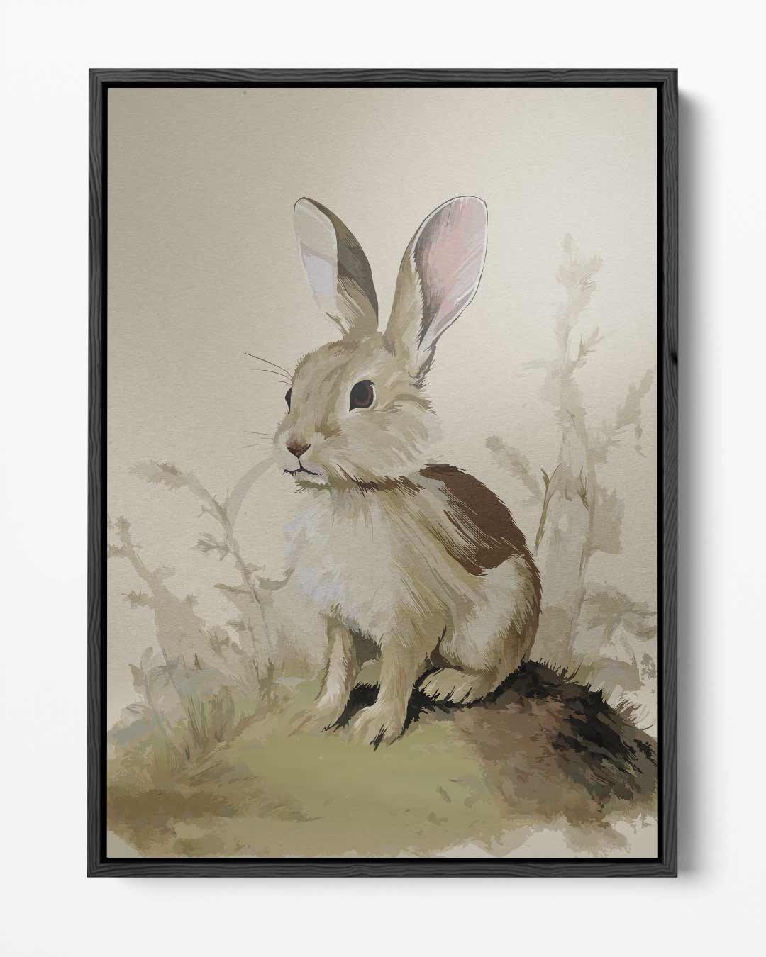 Schattig Konijn in de Natuur Kunstwerk-canvas-dibond-plexiglas-wanddecoratie-WallArtistic