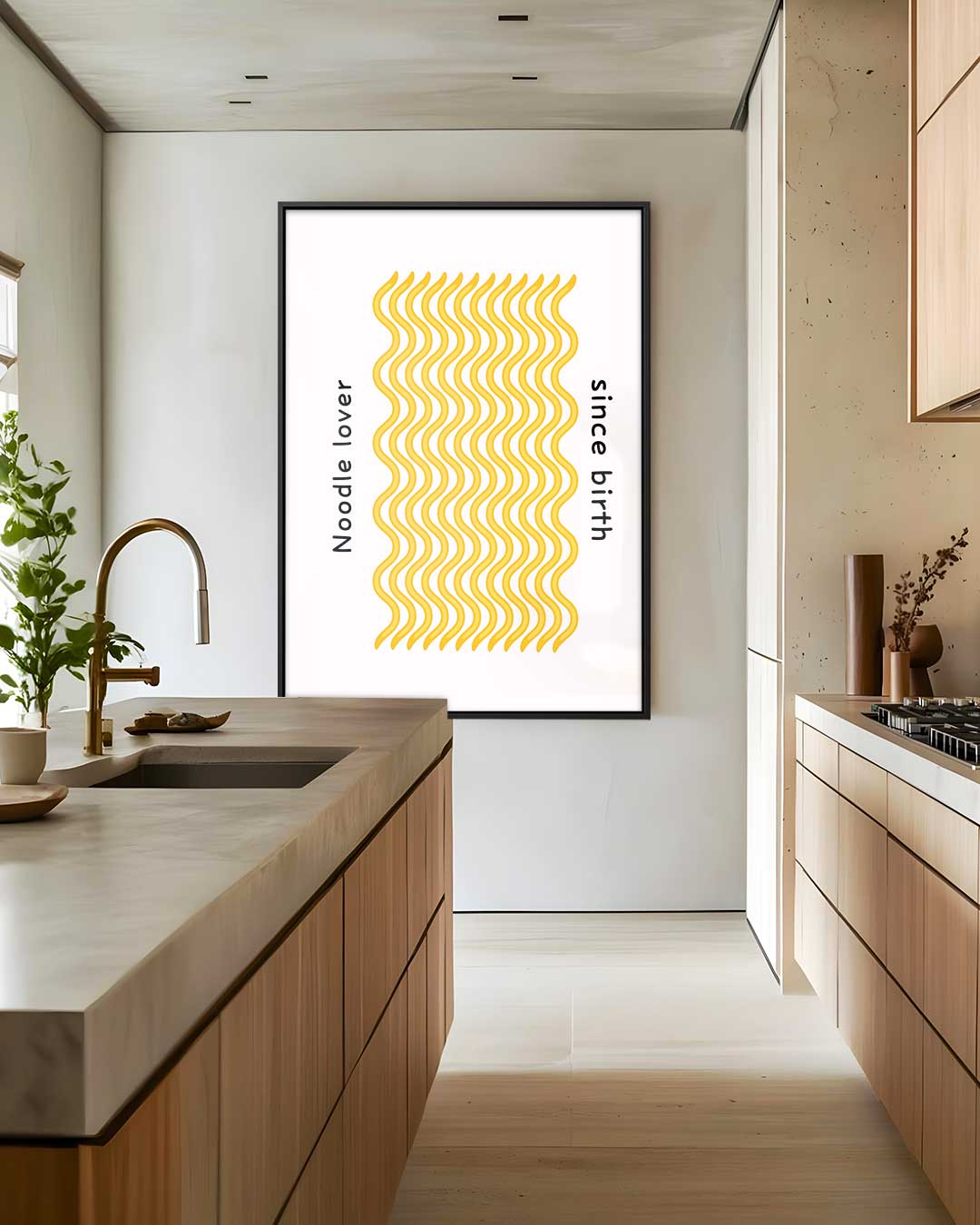 Noodle Lover Since Birth Poster Kunstwerk-canvas-dibond-plexiglas-wanddecoratie-WallArtistic