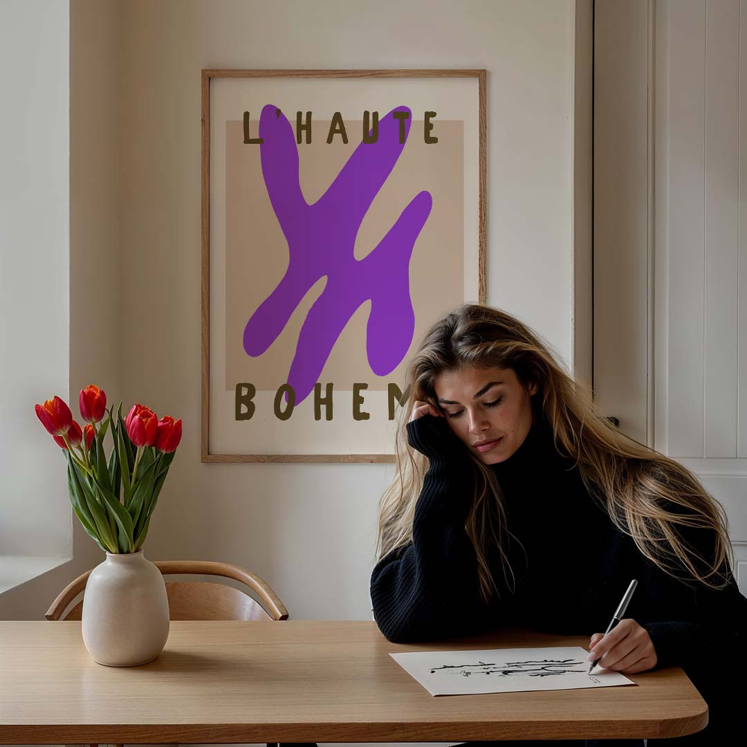 Moderne Boheemse Kunstposter-WallArtistic