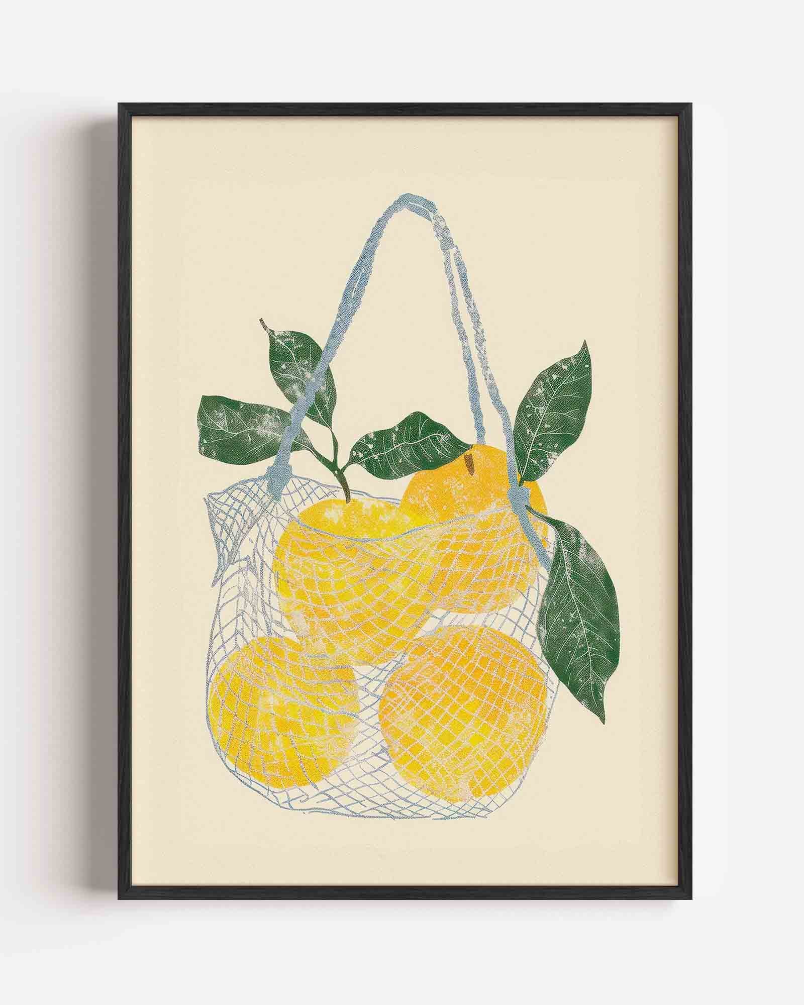 Citroenen in net Poster