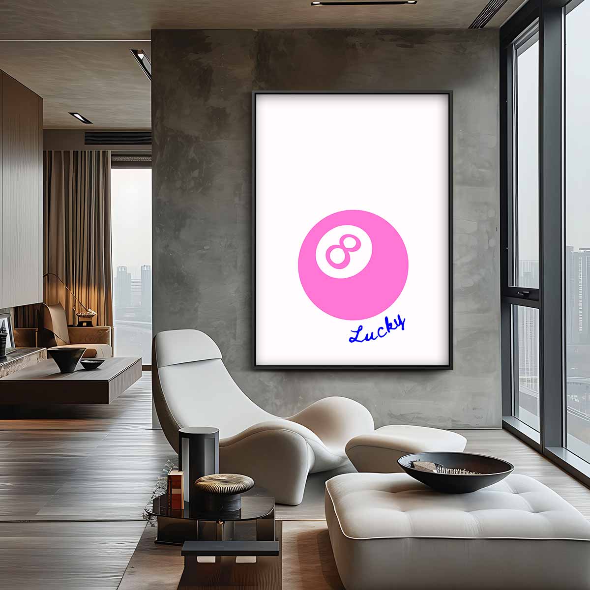 Geluksbal 8 Kunstwerk-canvas-dibond-plexiglas-wanddecoratie-WallArtistic