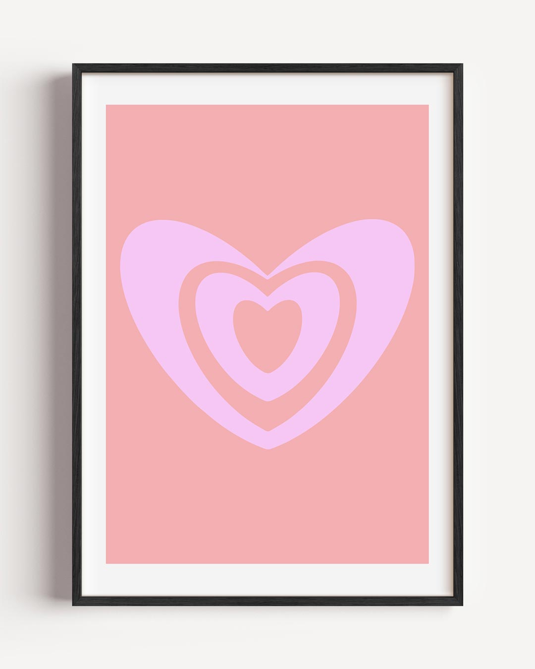 Romantische Hartjes Poster-WallArtistic