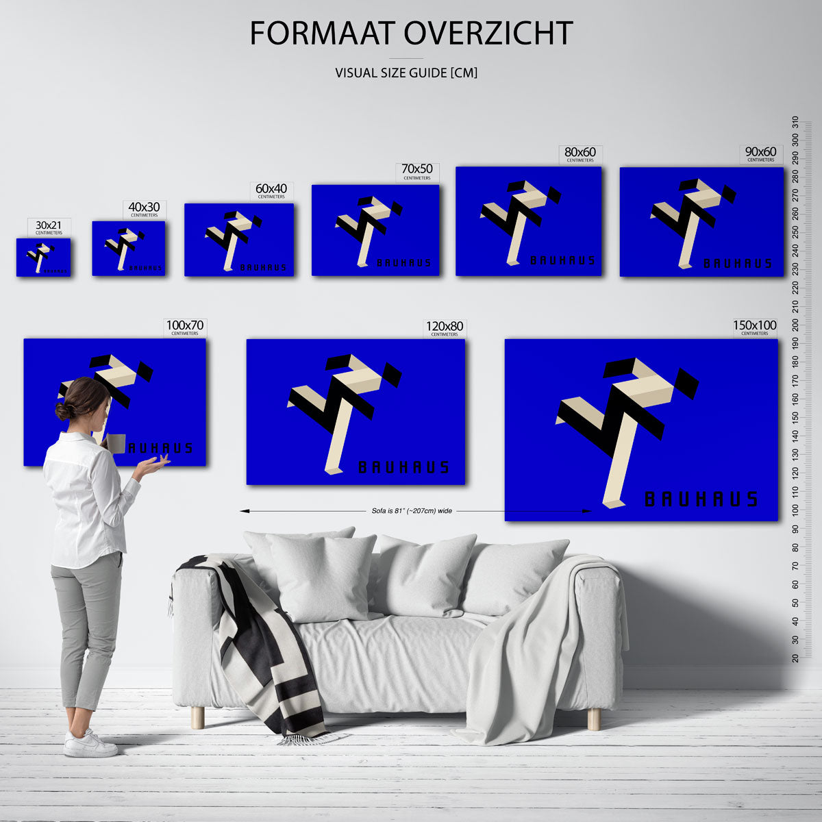 Dynamische vormstructuur Poster