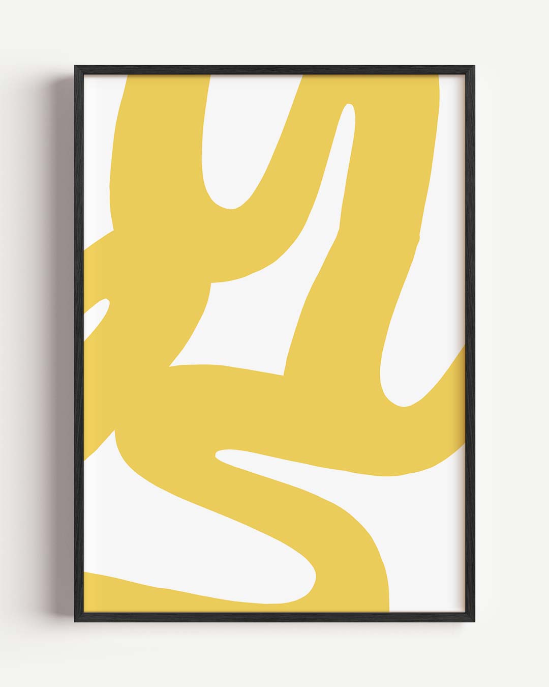 Vrolijke Gele Kunstprint Poster
