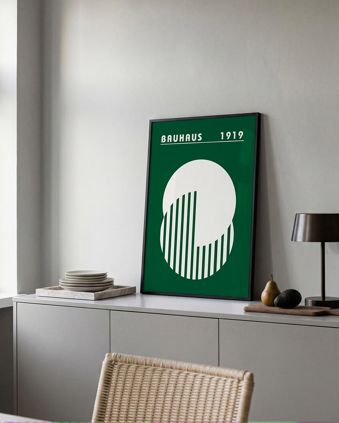 Cirkel en lijnen Poster