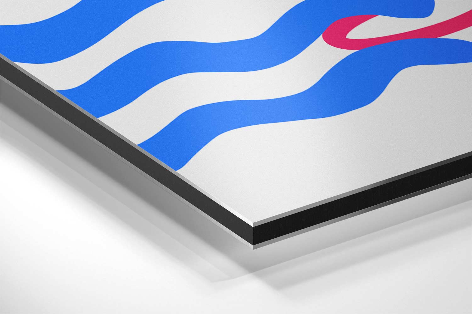 Speelse Golfpatronen Kunstwerk-canvas-dibond-plexiglas-wanddecoratie-WallArtistic