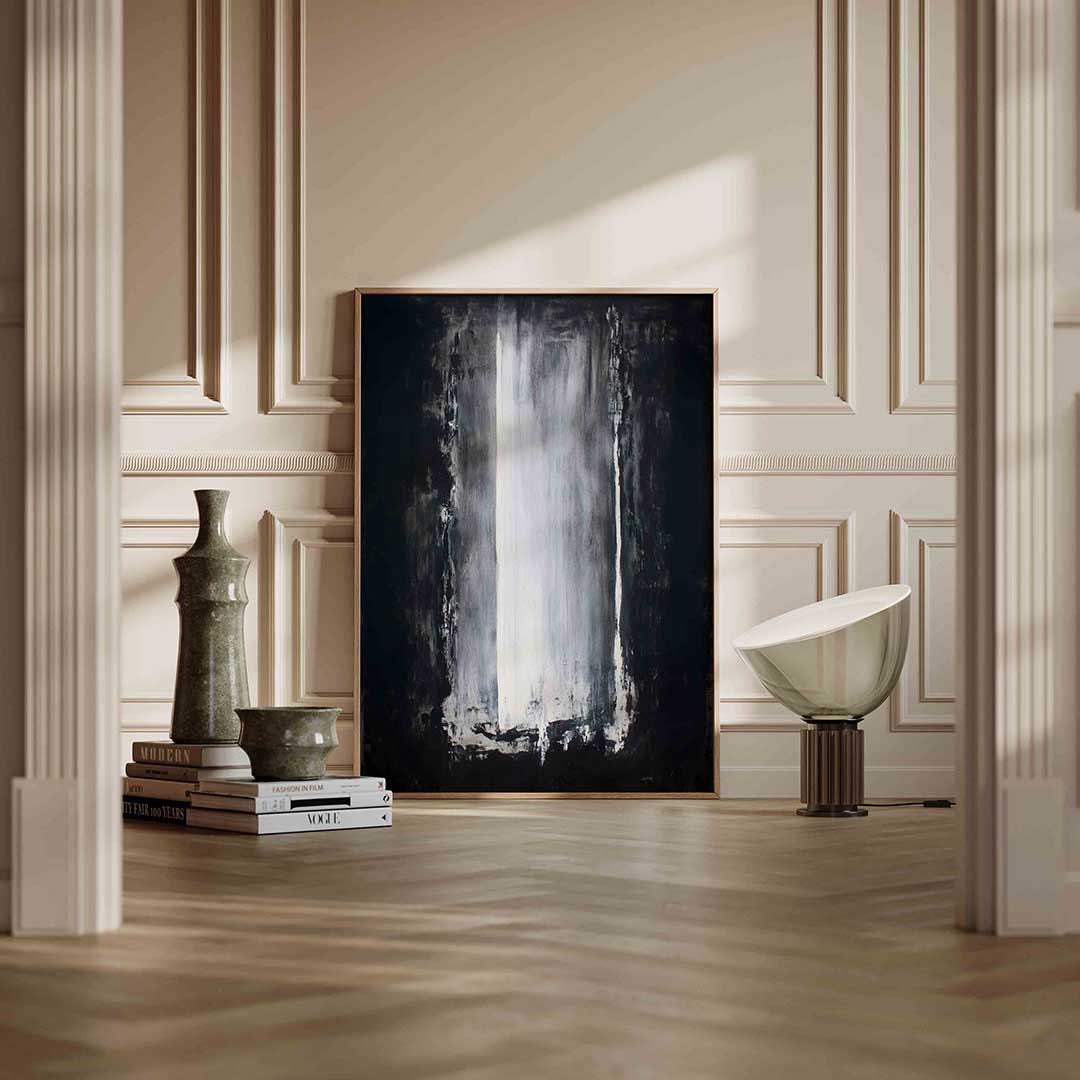 Abstracte zwart wit Poster