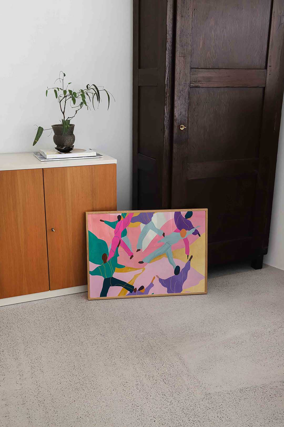 Dansende figuren Poster