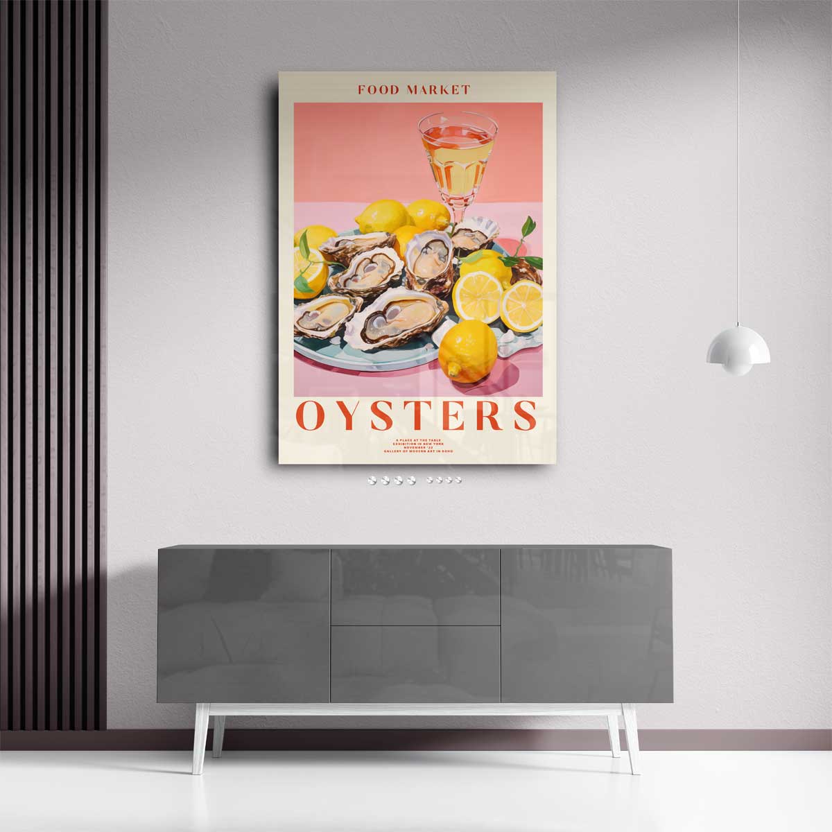Zonnig Oester Arrangement Kunstwerk-canvas-dibond-plexiglas-wanddecoratie-WallArtistic