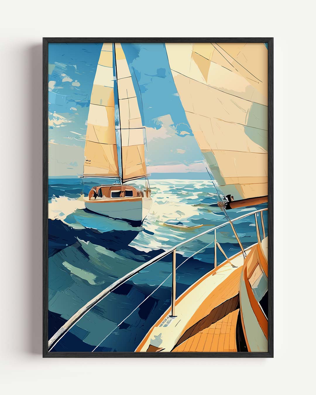 Zeilavontuur op Zee Poster
