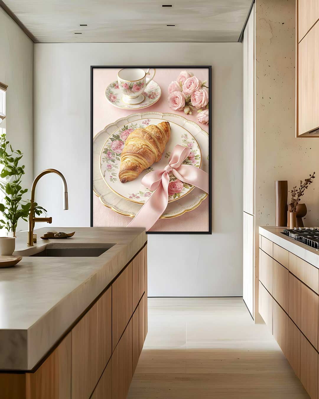 Elegant Ontbijt Sfeerbeeld Kunstwerk-canvas-dibond-plexiglas-wanddecoratie-WallArtistic