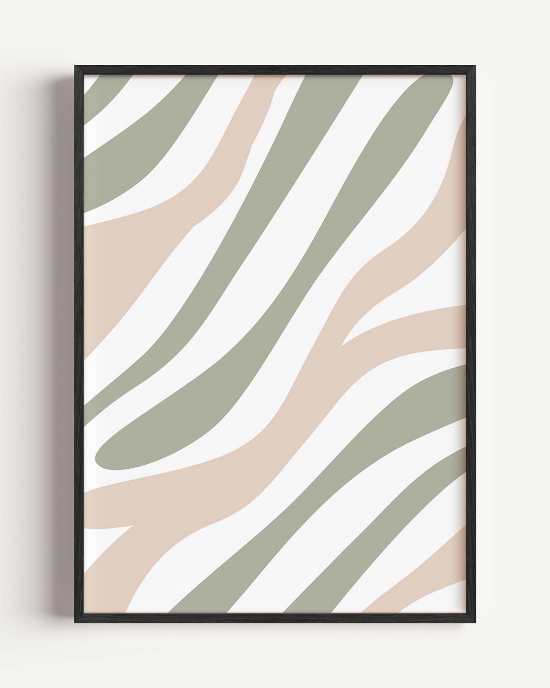 Zebrapatroon Poster in Neutrale Kleuren Poster