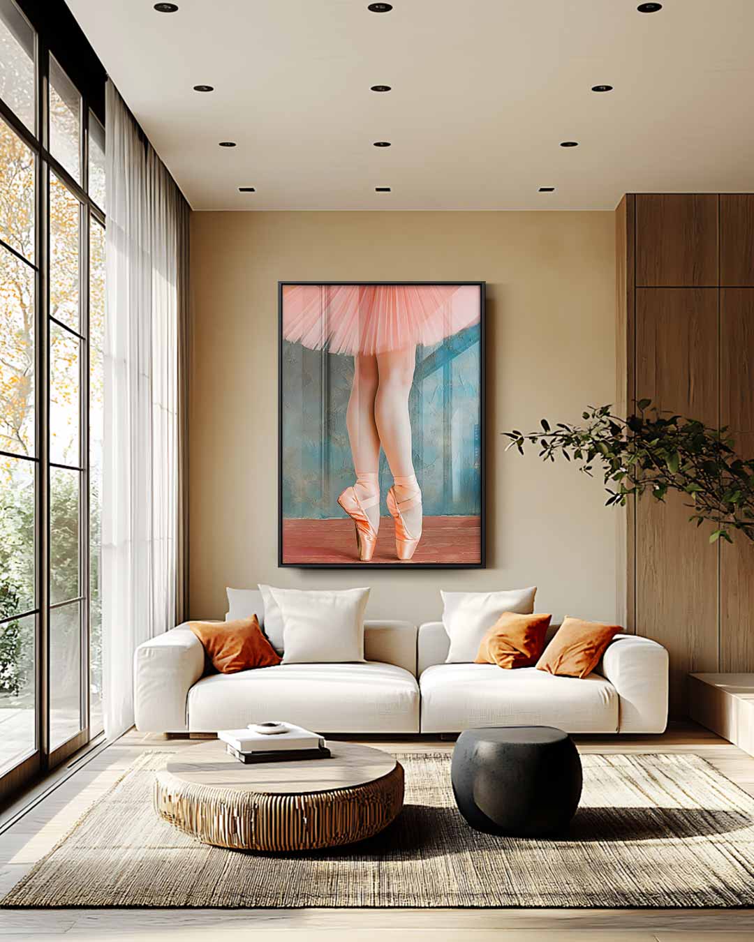 Elegante Balletdroom Kunstwerk-canvas-dibond-plexiglas-wanddecoratie-WallArtistic