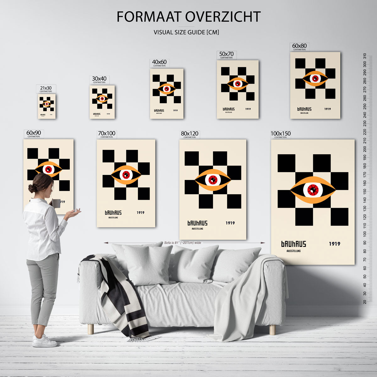 Oog en vlakken Poster
