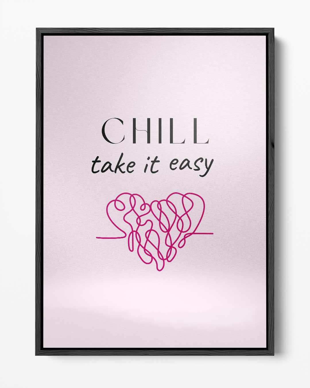 Chill Heart Poster Kunstwerk-canvas-dibond-plexiglas-wanddecoratie-WallArtistic