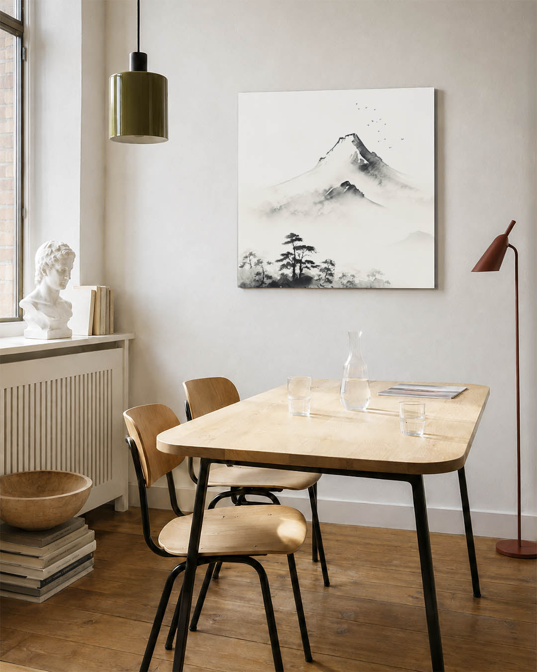 Serene berglandschap Kunstwerk