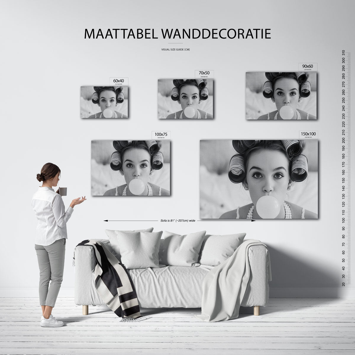 Speelse portretfotografie Kunstwerk