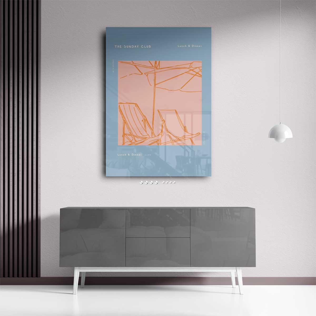 Zomerse Stranddag Sfeerbeeld Kunstwerk-canvas-dibond-plexiglas-wanddecoratie-WallArtistic