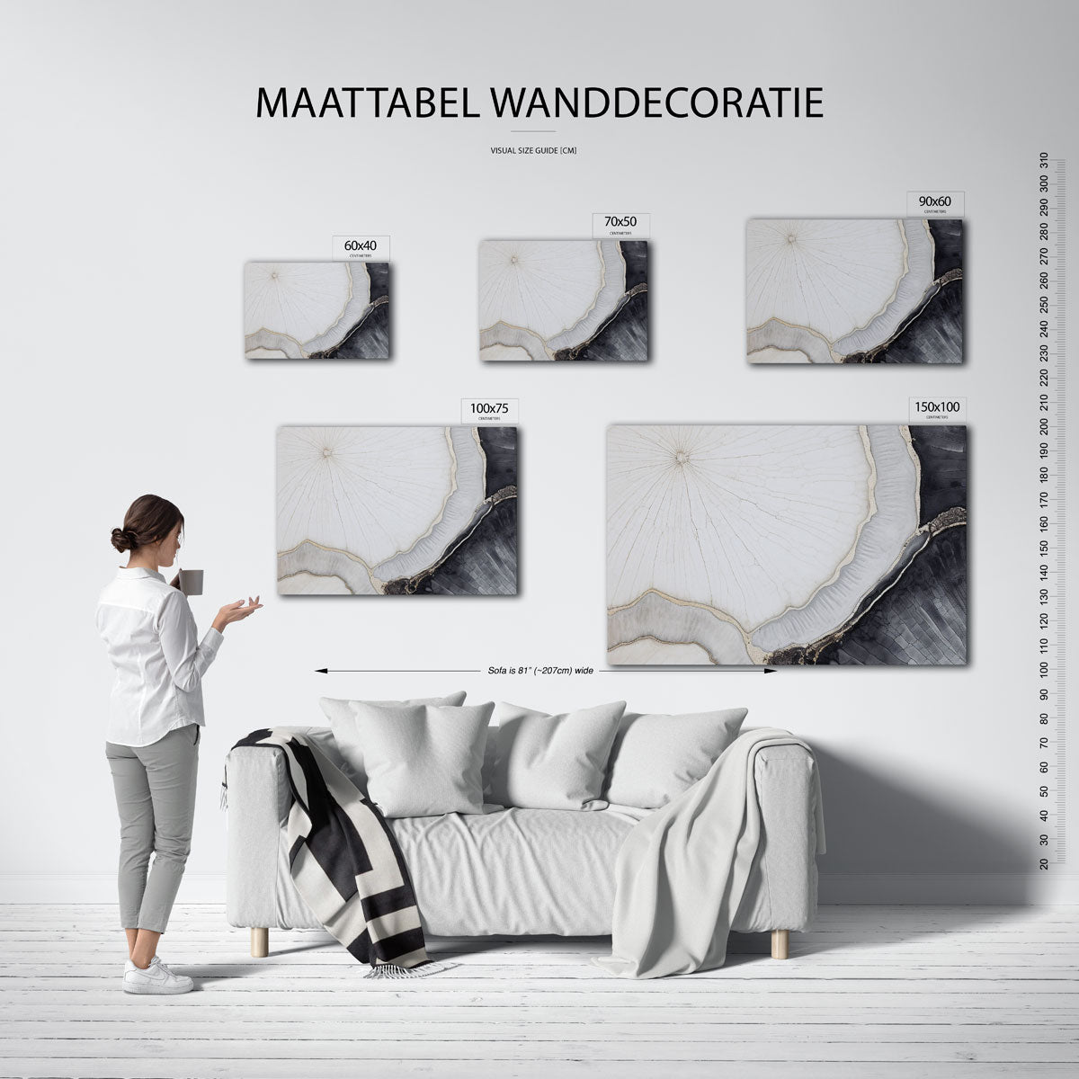 Organische lijnen Kunstwerk
