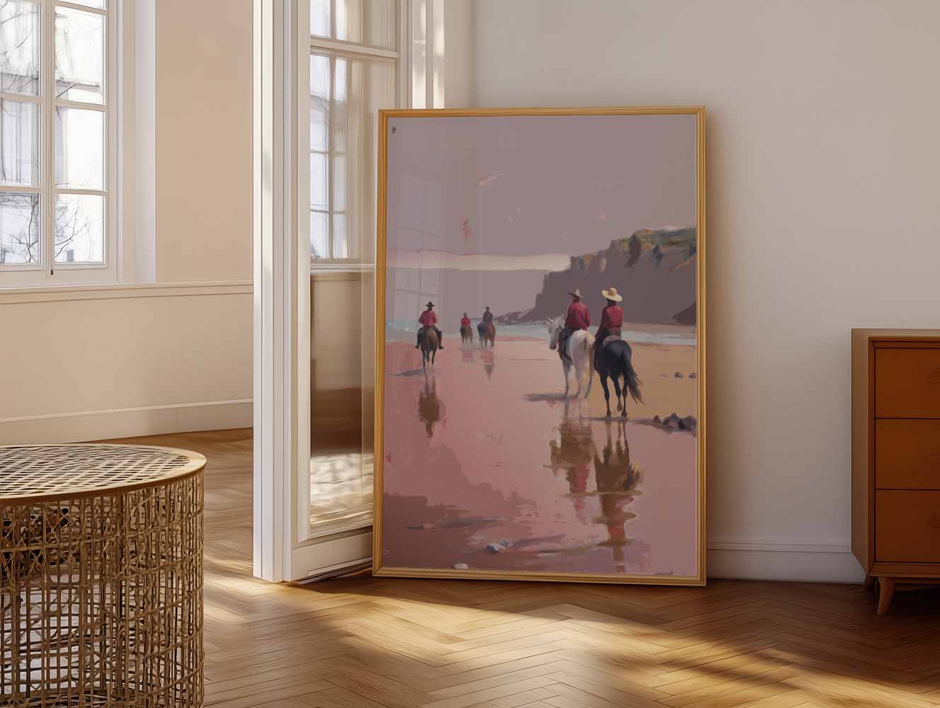 Cowboys op het Strand Poster
