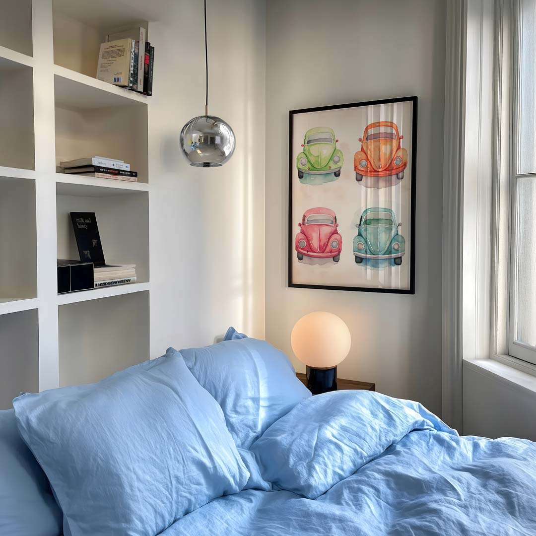Retro Auto Waterverf Poster-WallArtistic