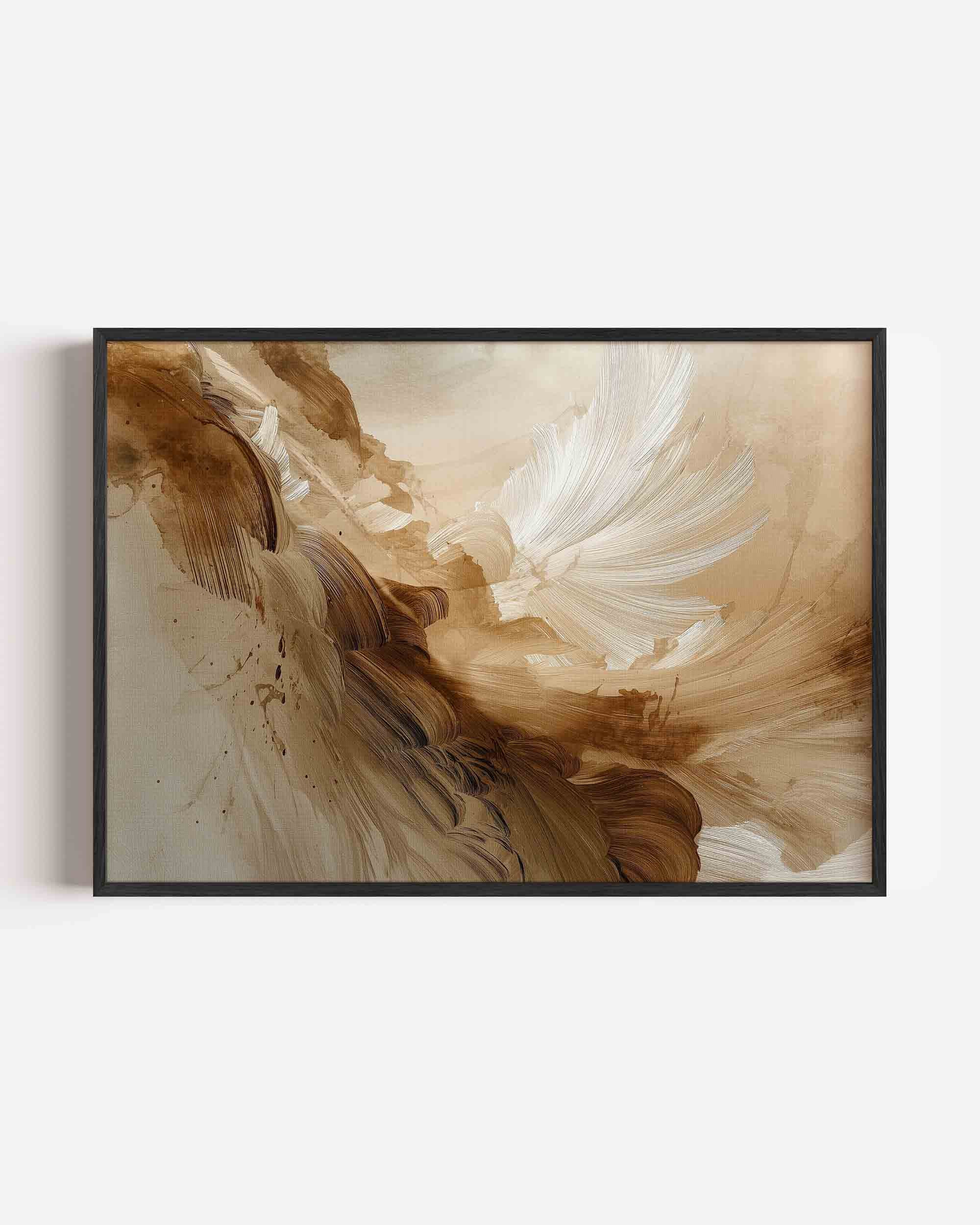 Abstracte bruine vormen Poster