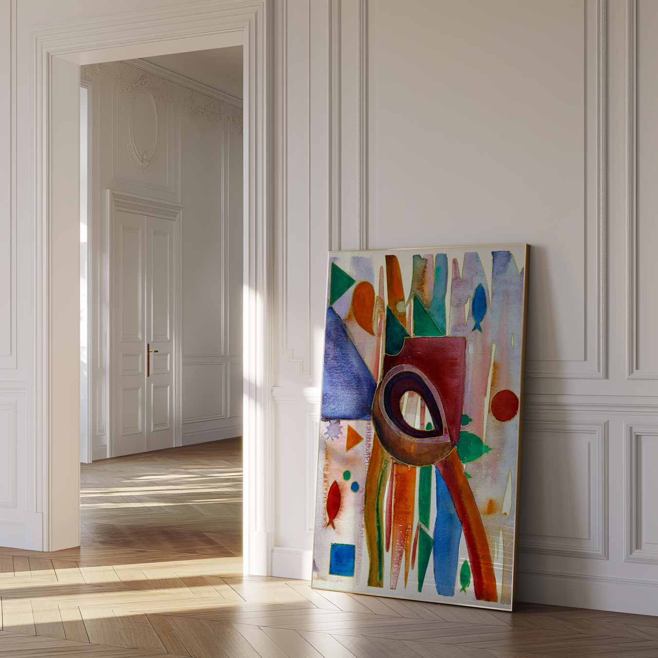 Kleurrijke Abstracte Kunstposter