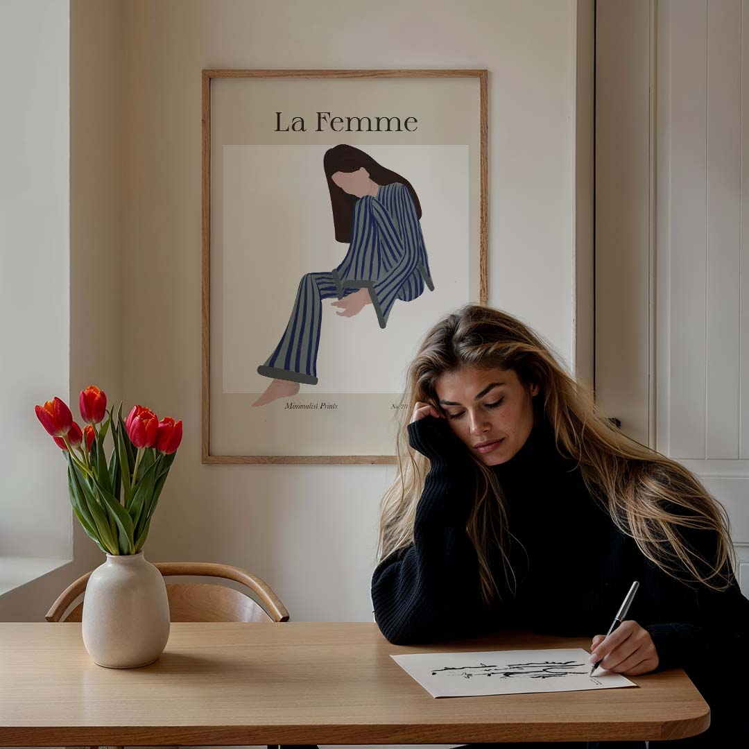 La Femme Minimalistische Poster-WallArtistic