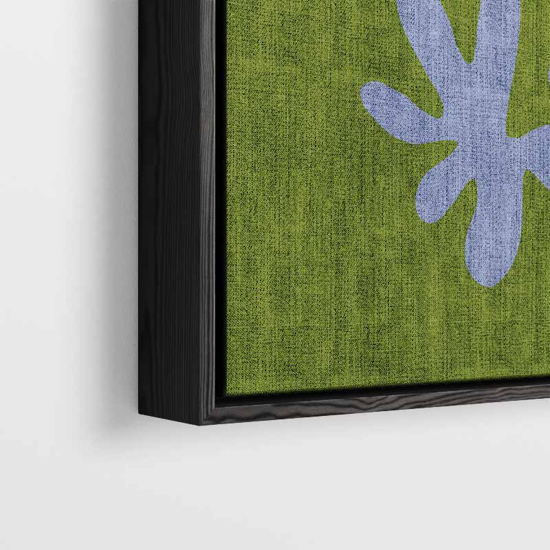 Vrolijke Vormen Op Groen Kunstwerk-canvas-dibond-plexiglas-wanddecoratie-WallArtistic