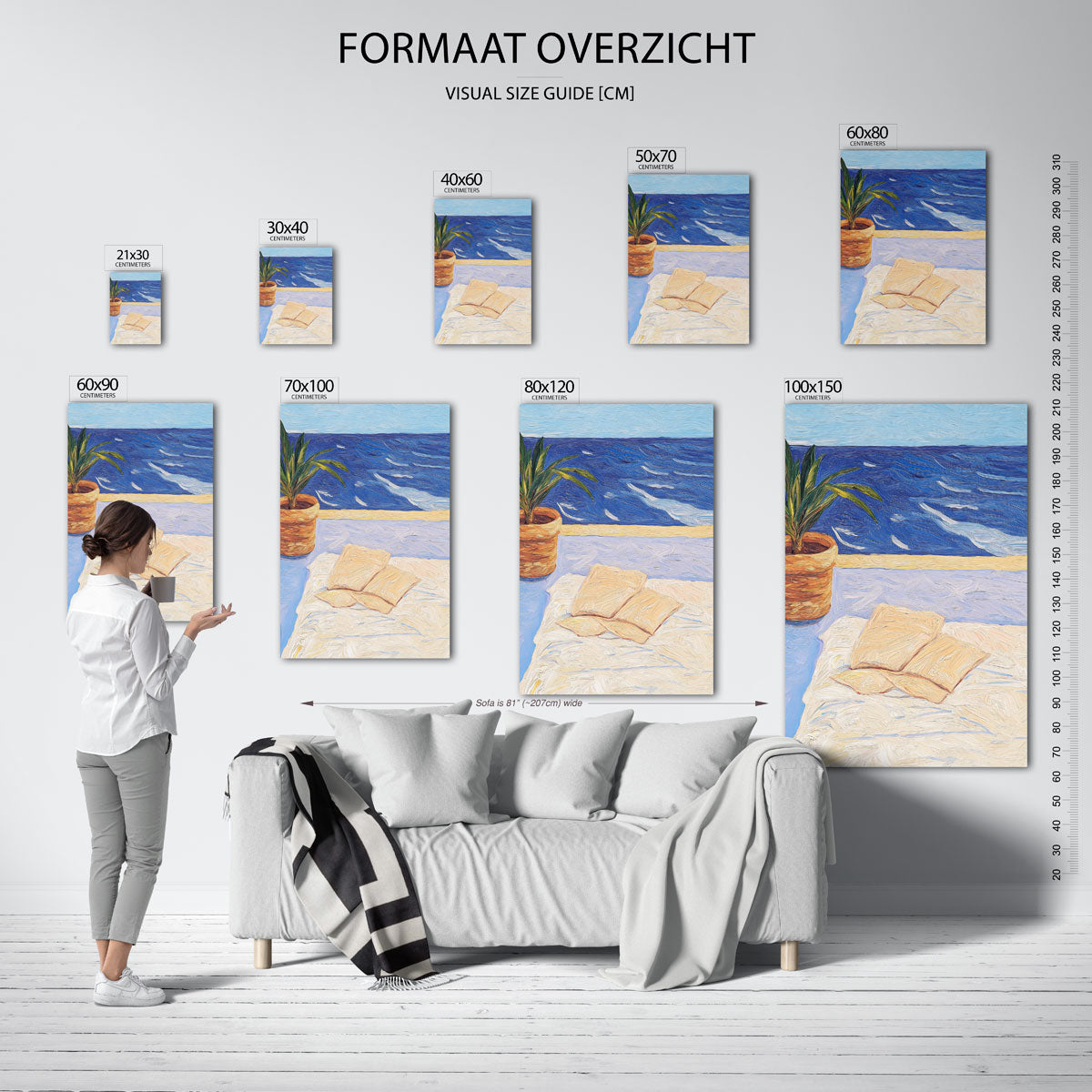 Plant en zee Poster