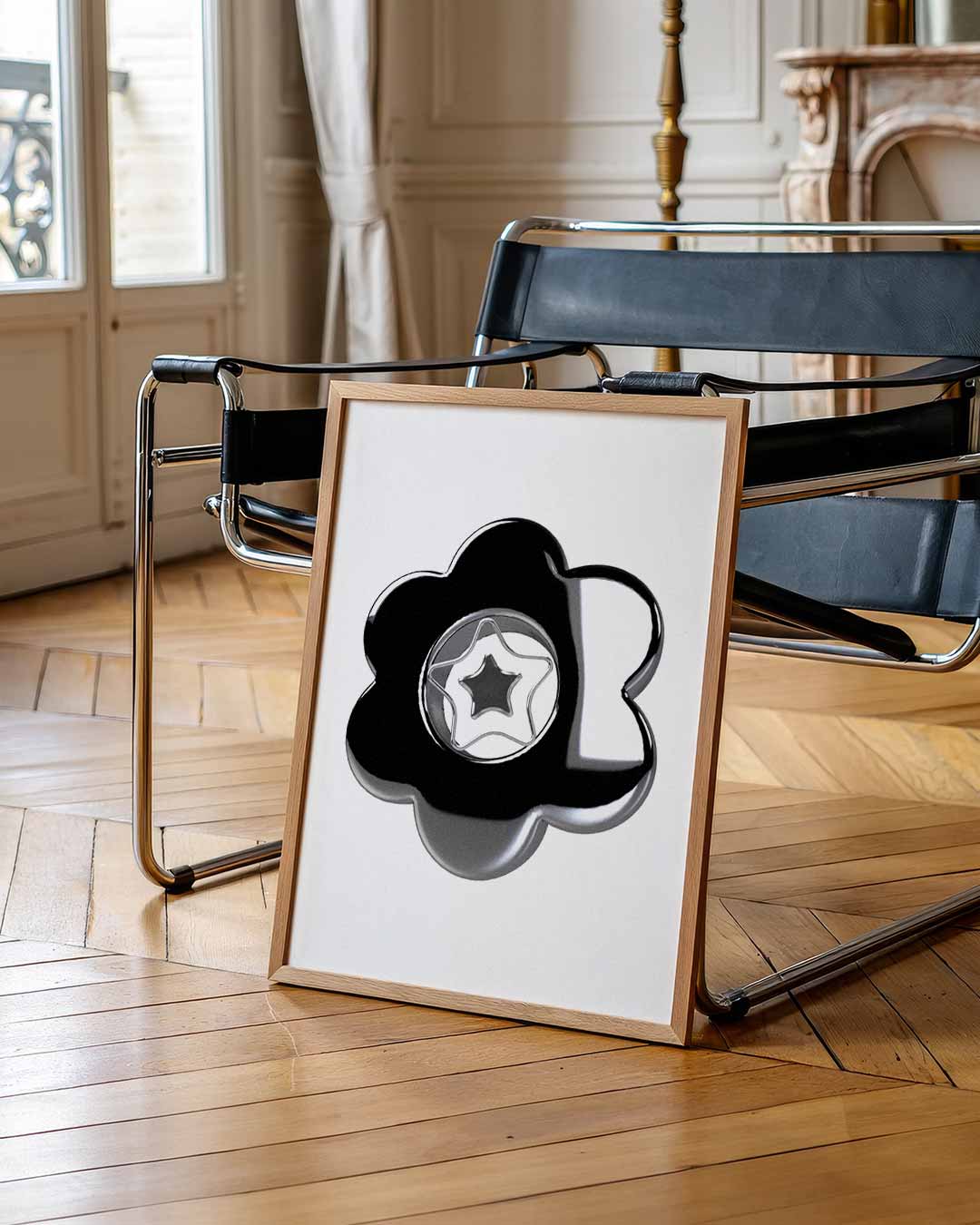 Stralende Ster Bloemenposter