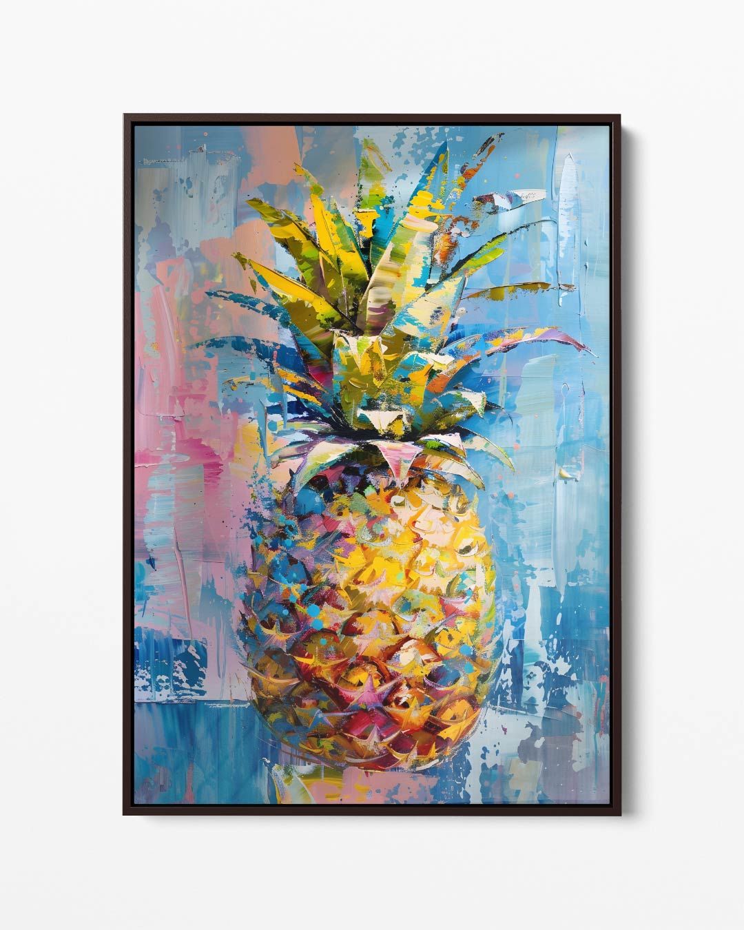 Tropische Ananas Kleurenpracht Kunstwerk-canvas-dibond-plexiglas-wanddecoratie-WallArtistic