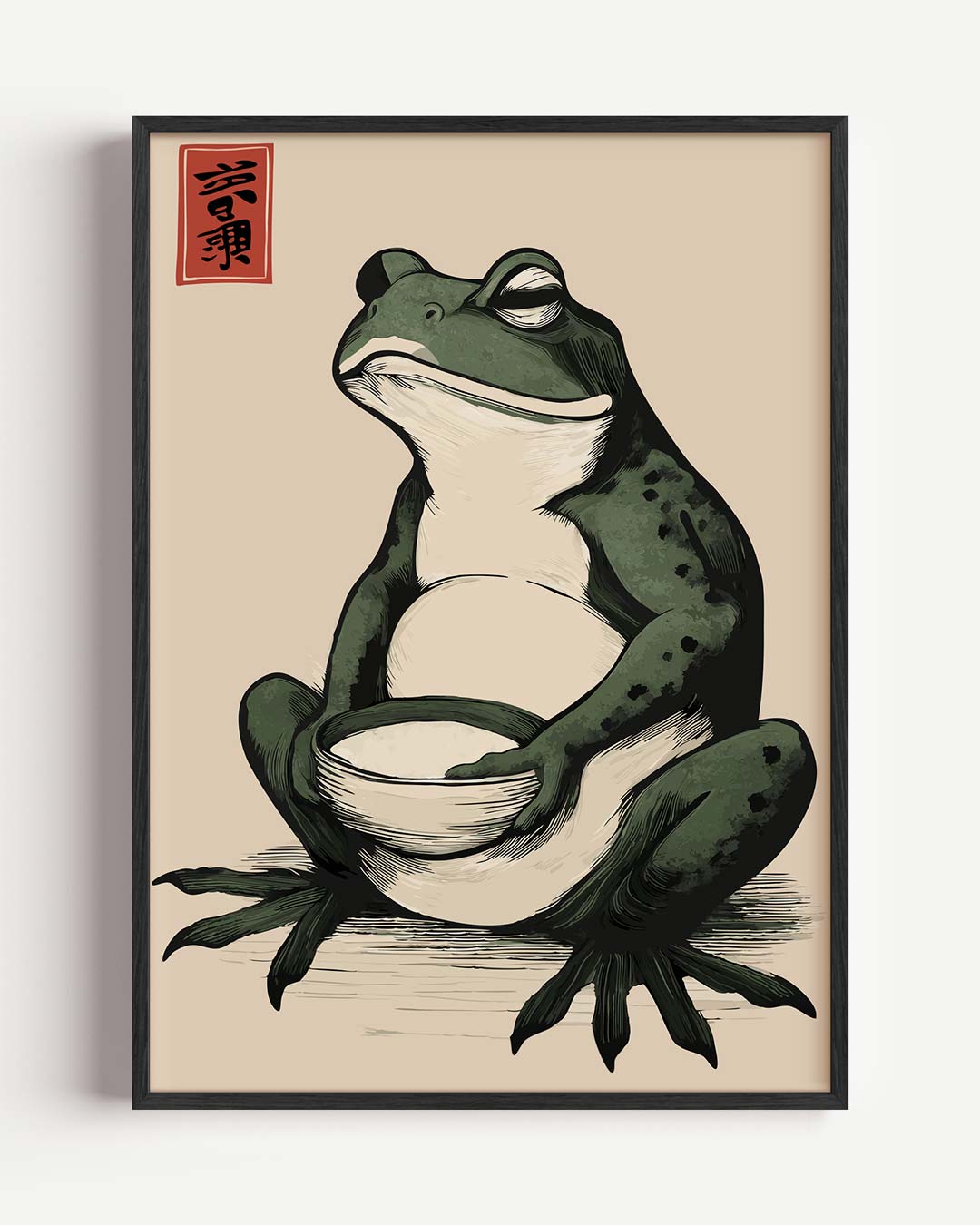 Rustgevende Kikker Poster