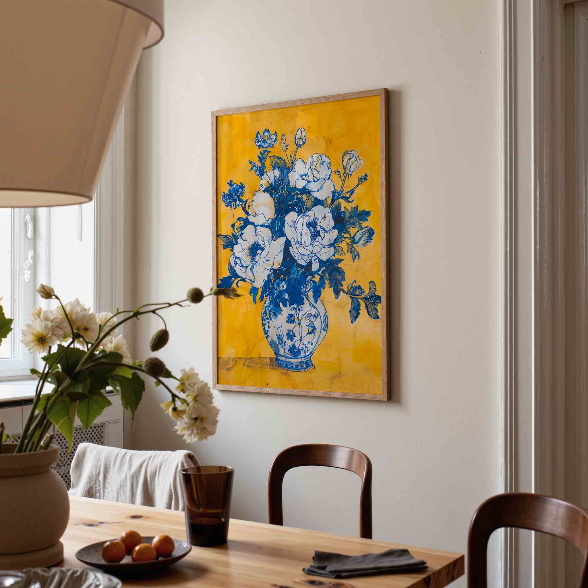 Bloemen in vaas Poster