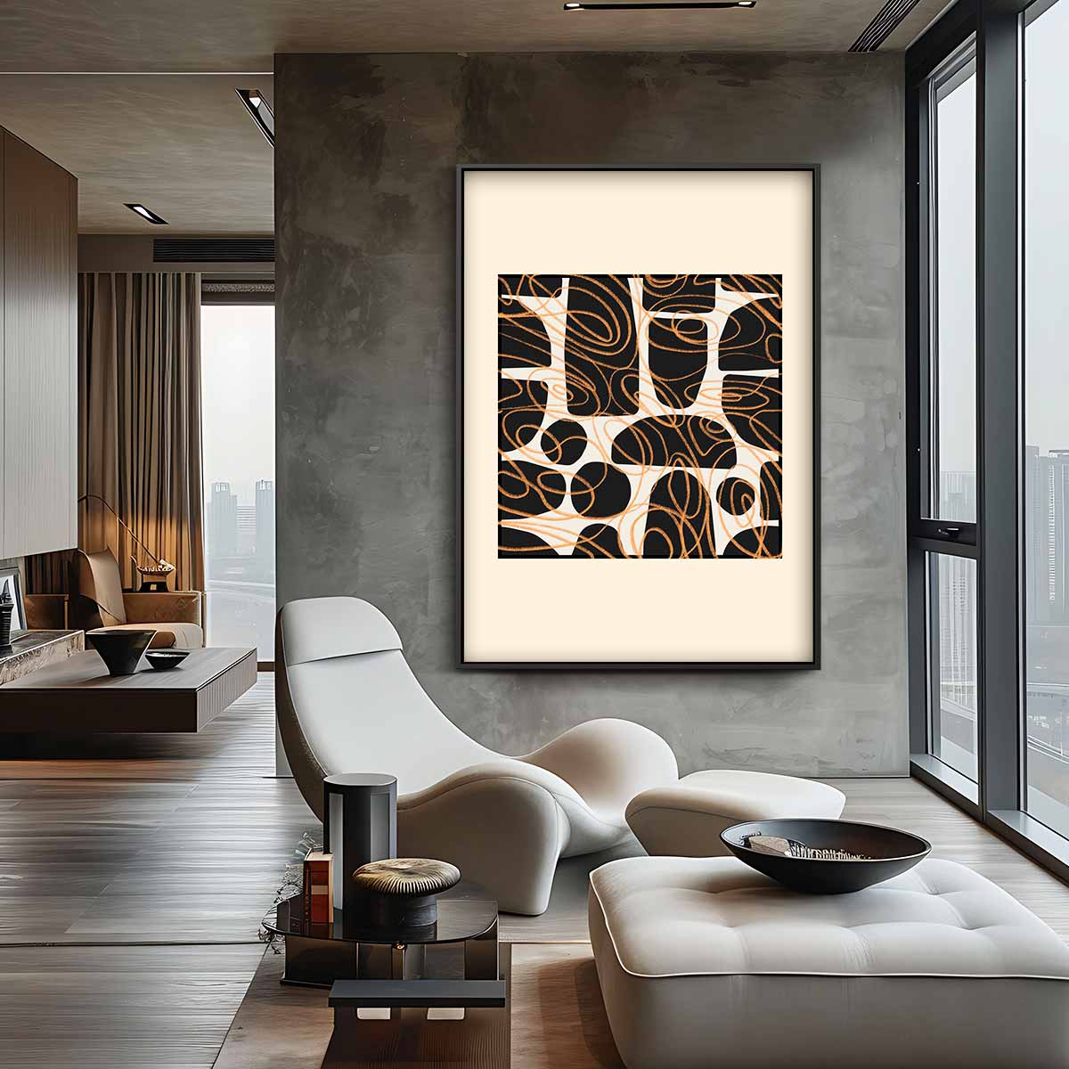 Speelse Draaikolken Kunstwerk-canvas-dibond-plexiglas-wanddecoratie-WallArtistic