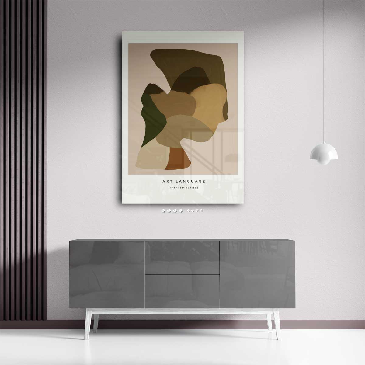 Abstracte Natuurtinten Kunstwerk-canvas-dibond-plexiglas-wanddecoratie-WallArtistic