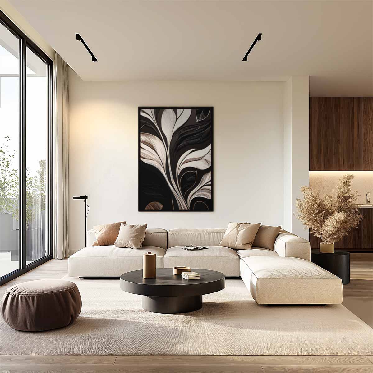 Elegant Botanisch Kunstwerk Kunstwerk-canvas-dibond-plexiglas-wanddecoratie-WallArtistic