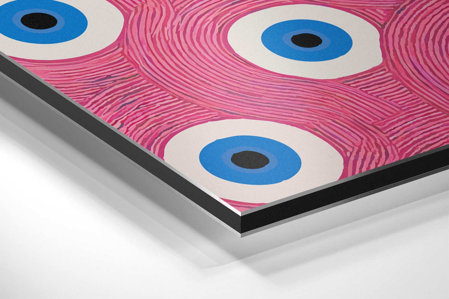 Ogenpatroon in Kleurrijke Herhaling Kunstwerk-canvas-dibond-plexiglas-wanddecoratie-WallArtistic