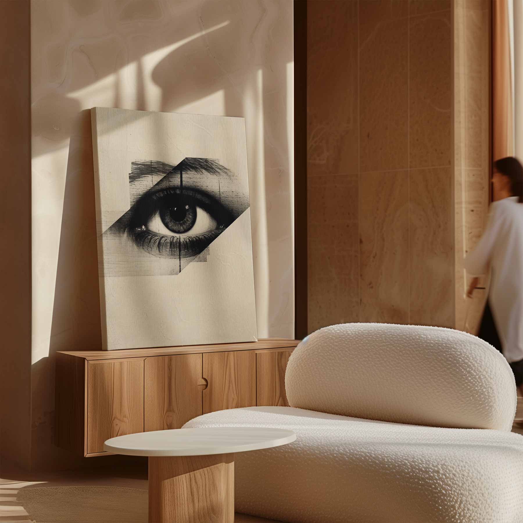 Oog van Mysterie Kunstwerk-canvas-dibond-plexiglas-wanddecoratie-WallArtistic