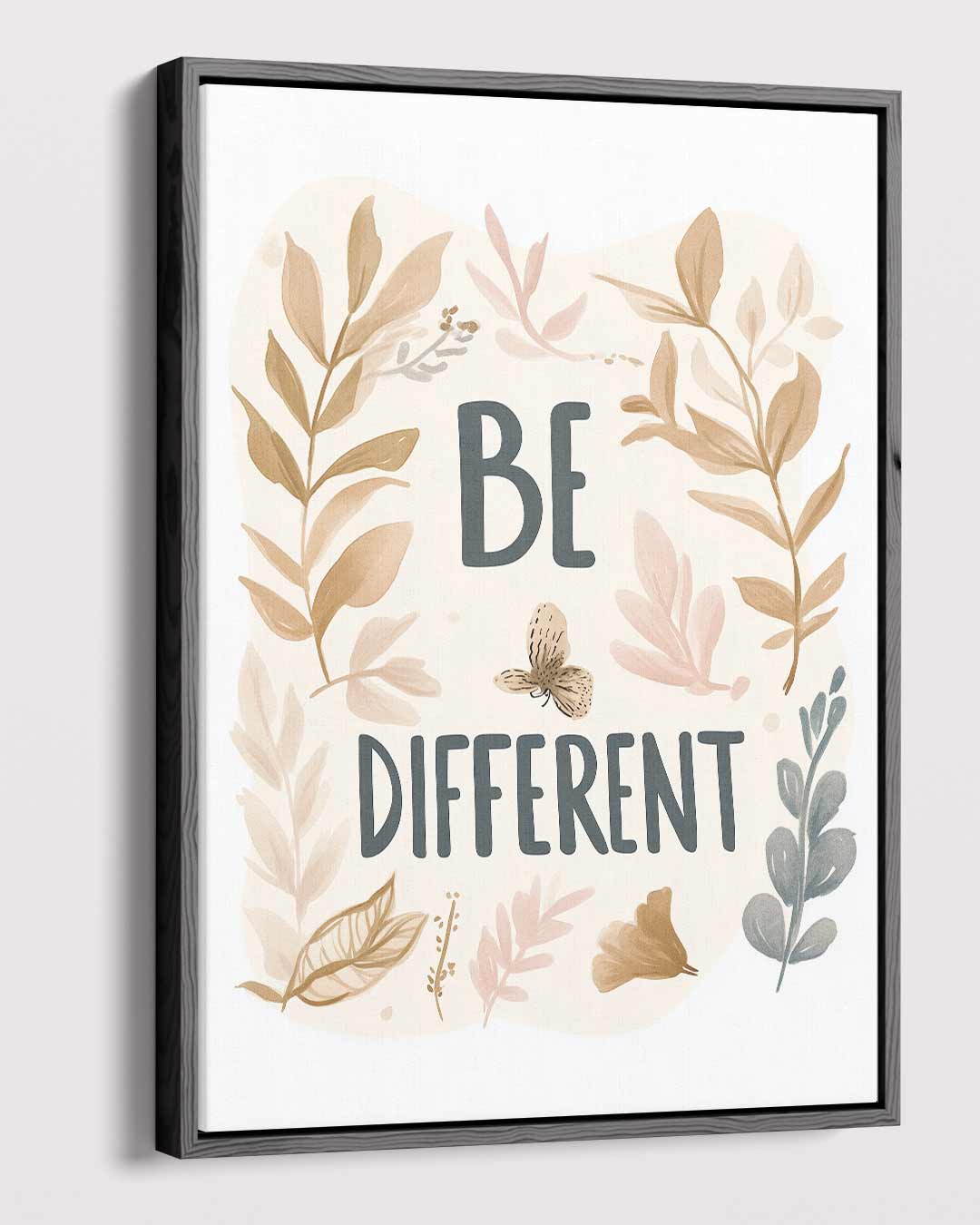 Be Different Bladeren Kunstwerk Kunstwerk-canvas-dibond-plexiglas-wanddecoratie-WallArtistic