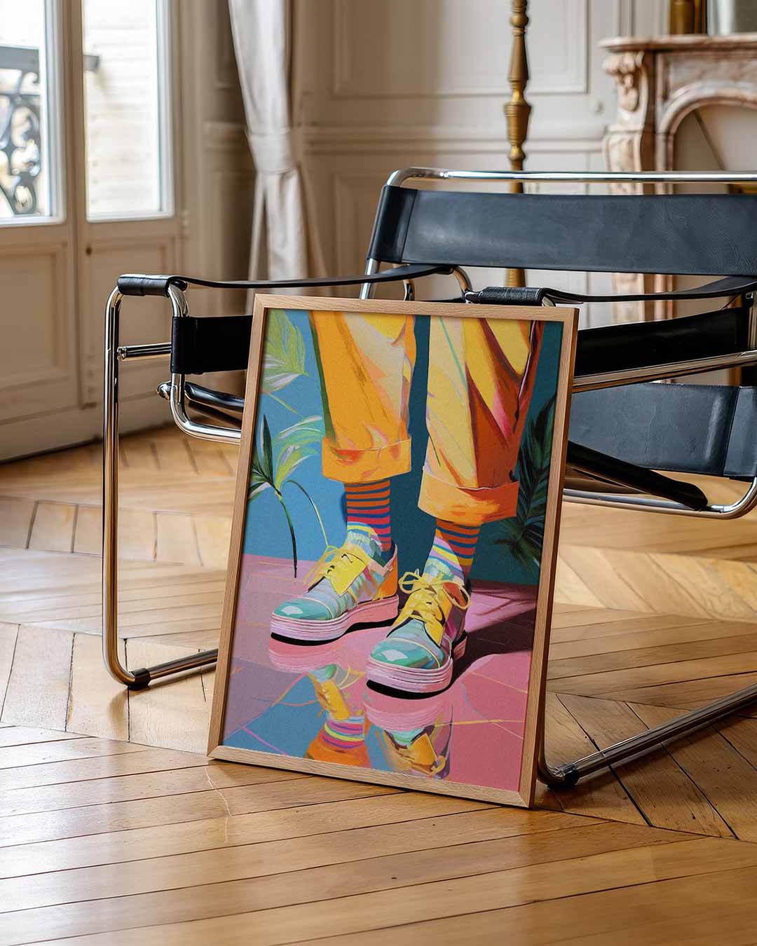 Vrolijke Sneaker Vibes Poster