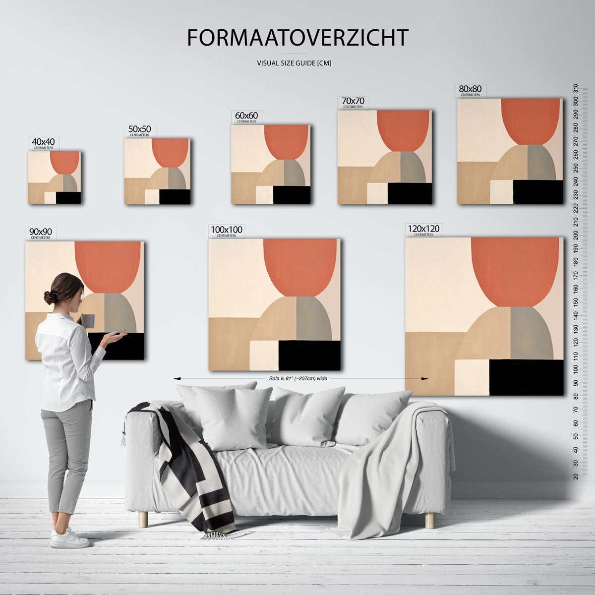 Abstracte vormen Poster