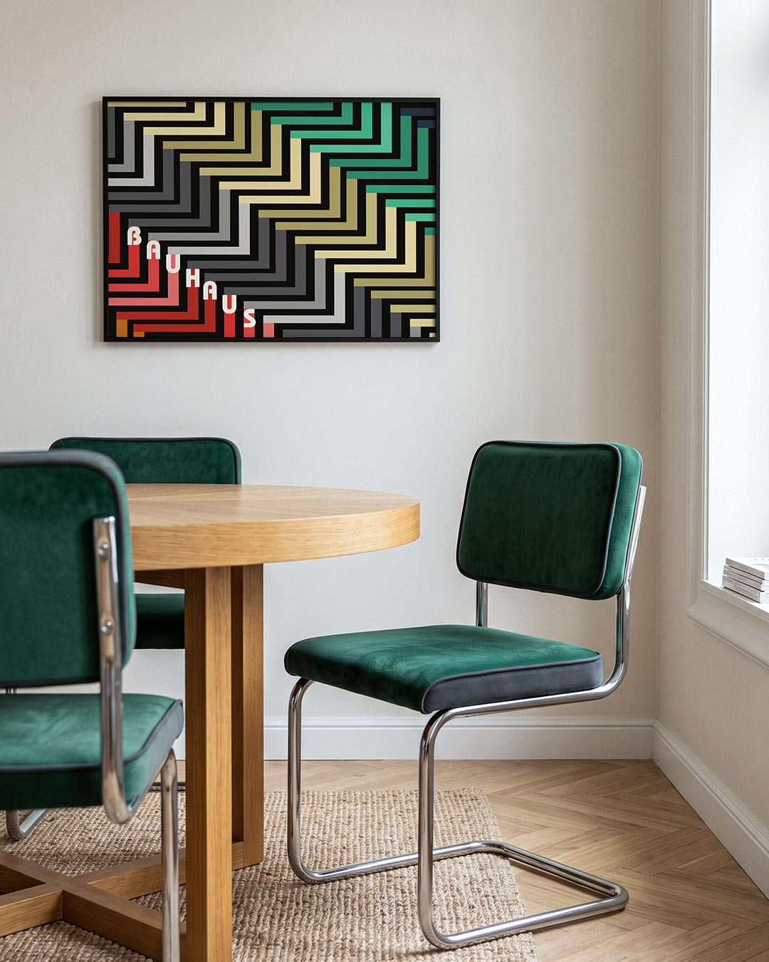 Vormritme en kleur Poster