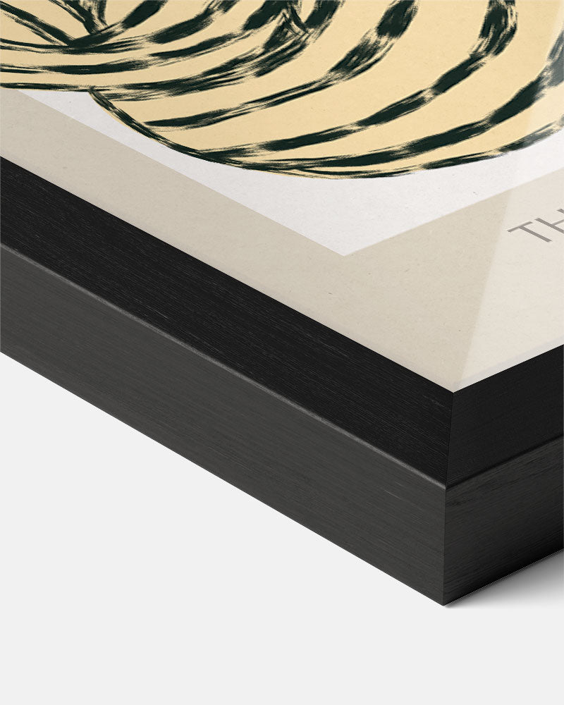 The Printed Collection - Gestreepte Vrouw Poster-WallArtistic