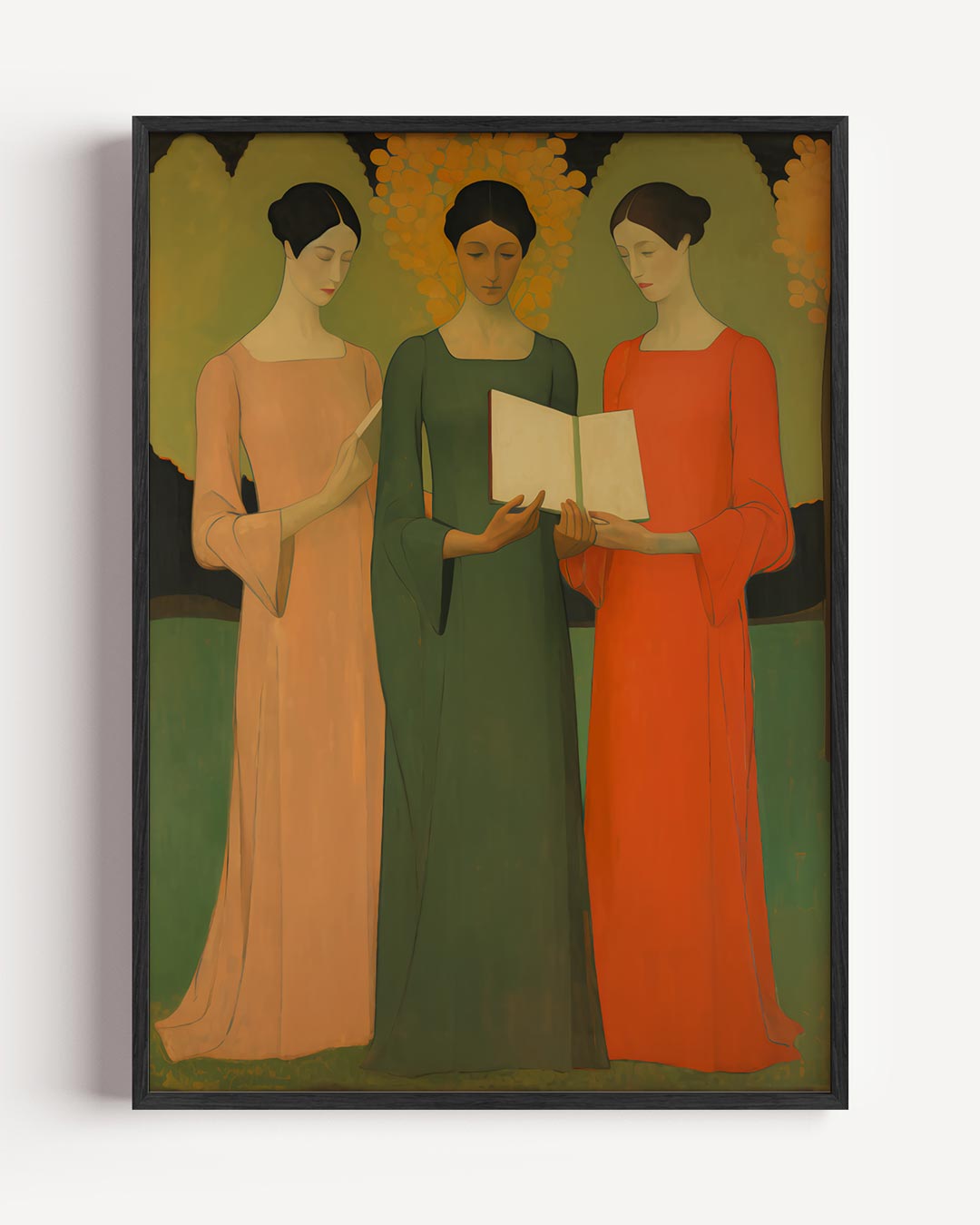 Elegante Vrouwen in de Natuur Poster-WallArtistic