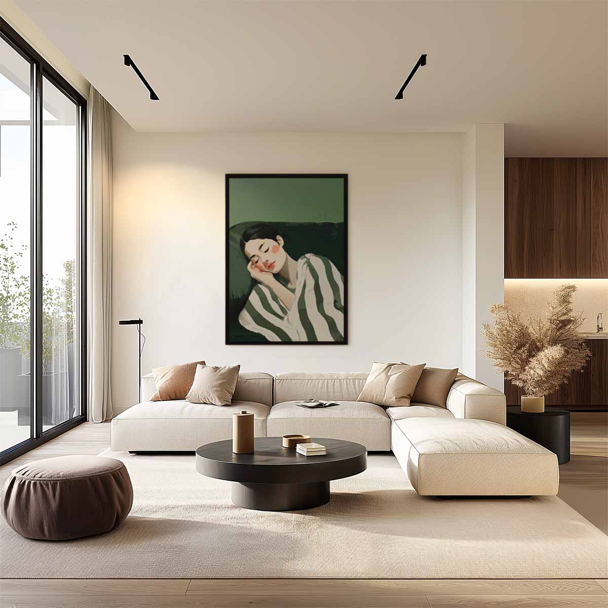 Slapende Schoonheid Kunstwerk-canvas-dibond-plexiglas-wanddecoratie-WallArtistic