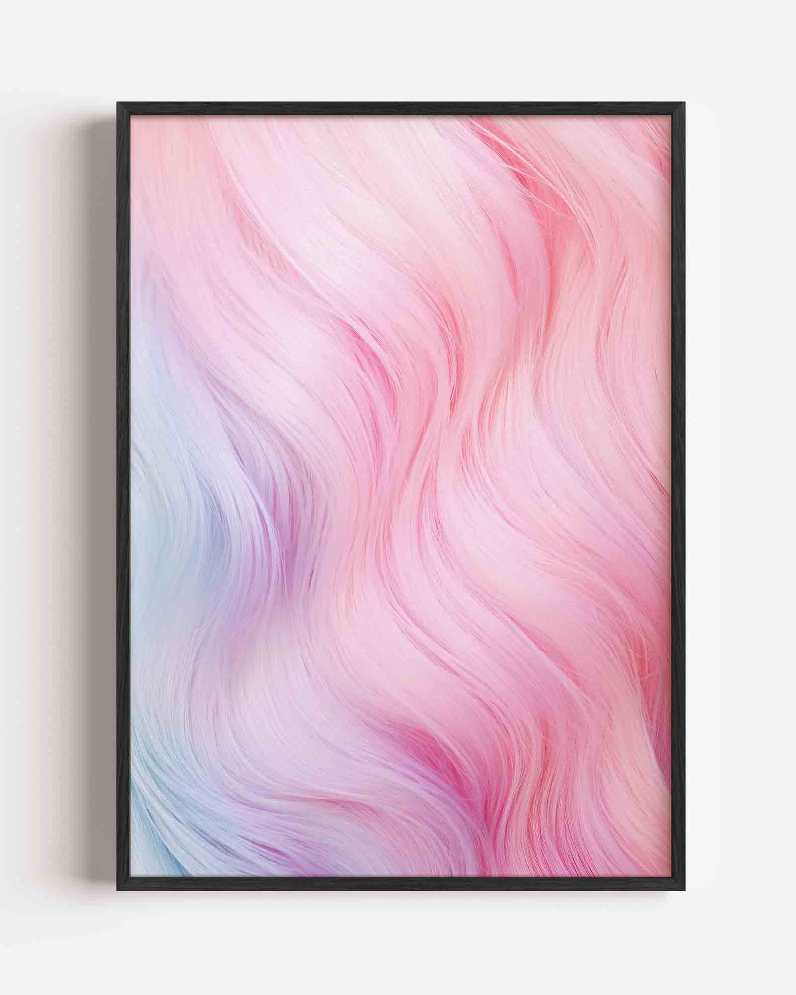 Pastelkleuren golvende lijnen Poster