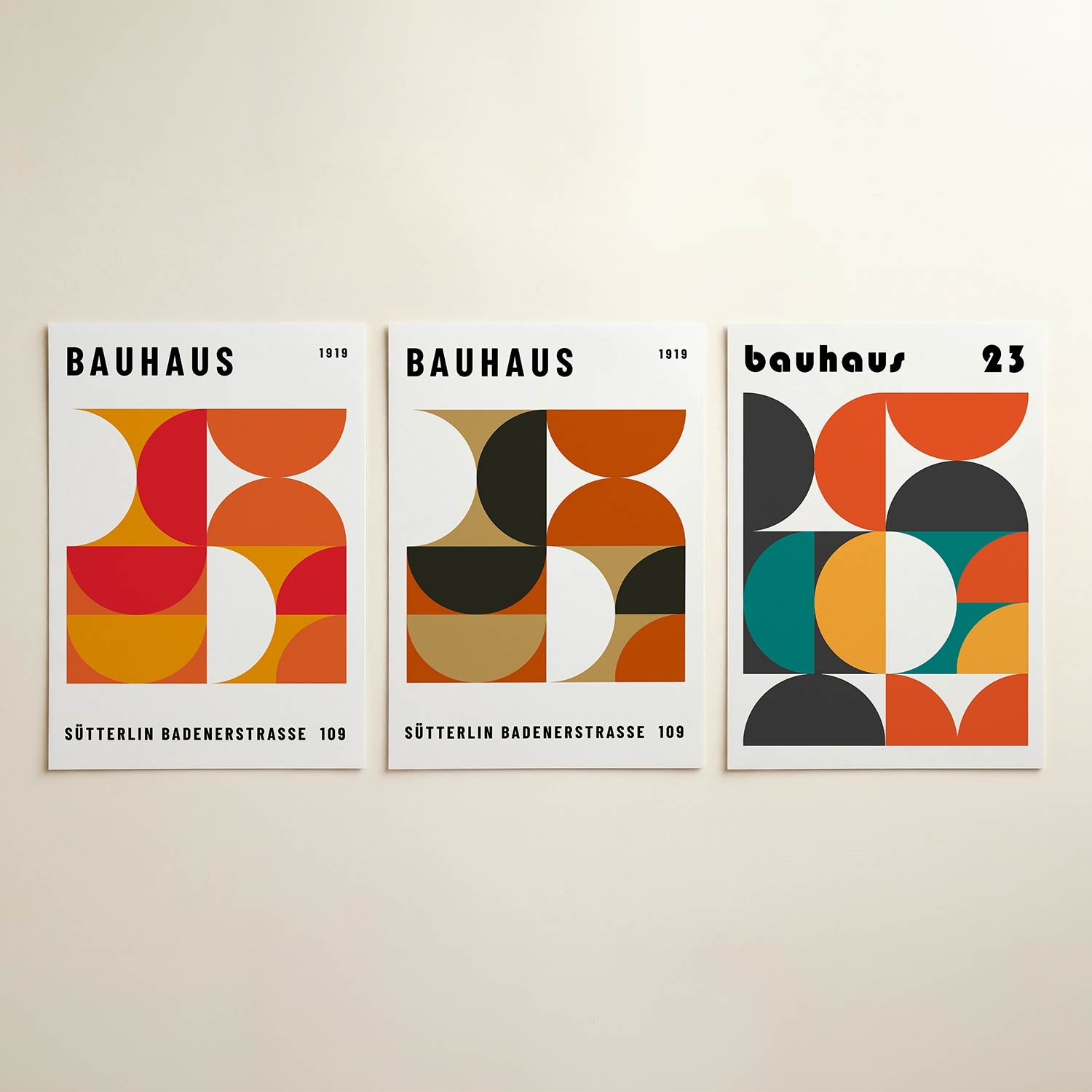 Vormen en kleurvlakken Posterset