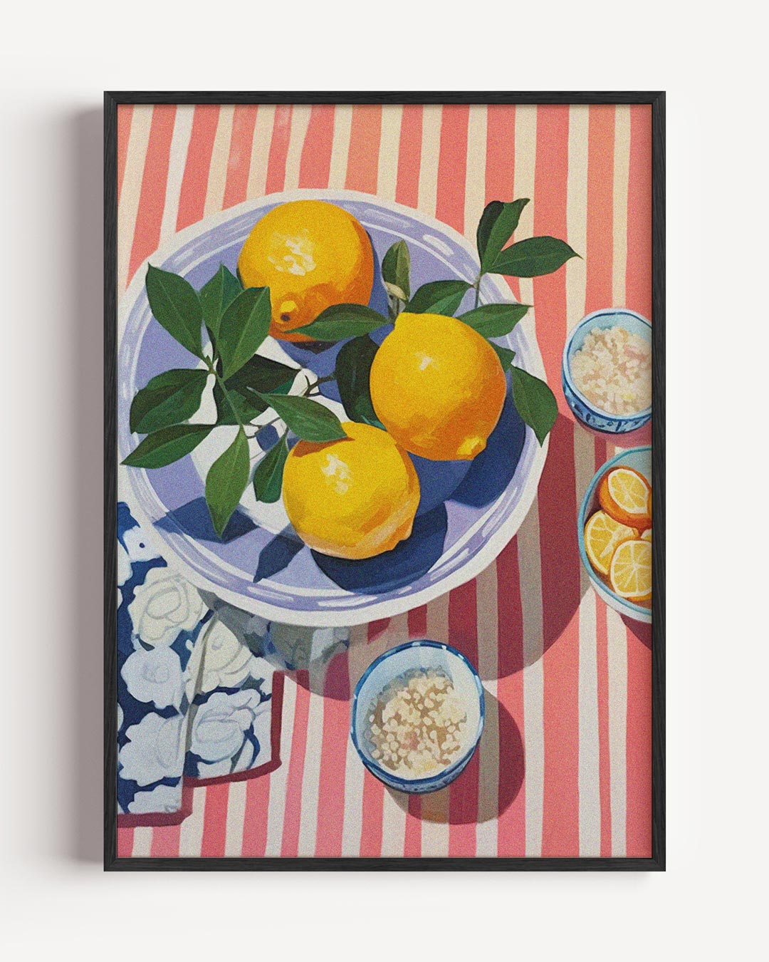 Frisse Citroen Illustratie Poster-WallArtistic